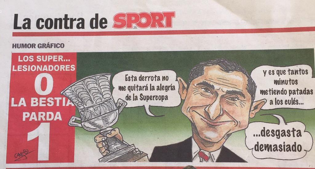 Ja ja ja. En <a href="/sport/">Diario SPORT</a> llaman humor gráfico a la mezcla de un presunto sentido del humor y el forofismo mal entendido.