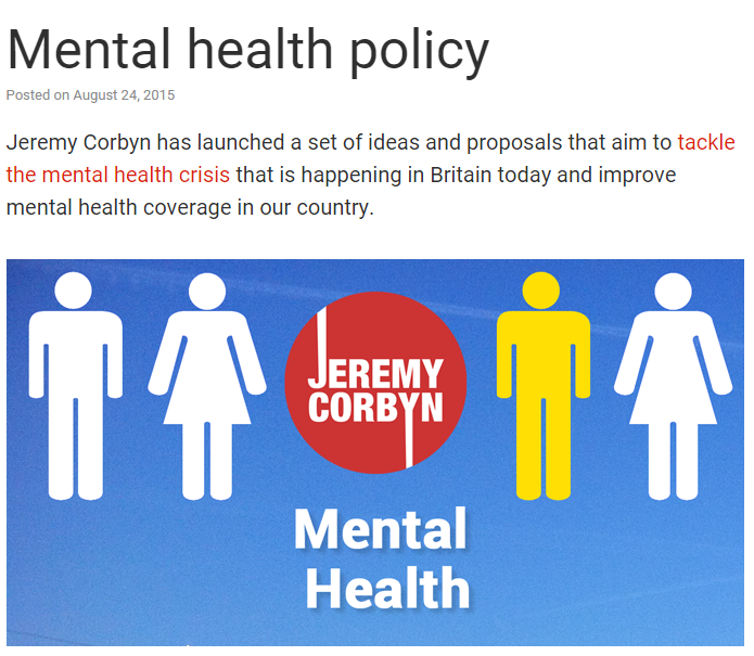 jeremycorbyn's tweet photo. UK has a mental health crisis &amp; this Gov is making it worse. Our policy ideas &amp; proposals: http://t.co/uCs19vDg4o http://t.co/b0aGEOWsXV