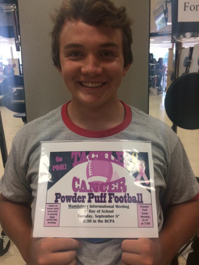 jackie_kochan's tweet photo. Hey bhs seniors and juniors who are interested in powderpuff football here is some dates and info http://t.co/jsDldla7mo