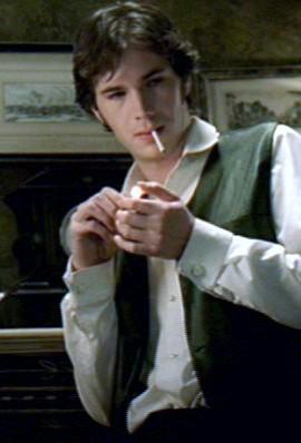 Happy Sherlockian Birthday to James D\Arcy. Sherlock Holmes in \"A Case of Evil\" (2002) w/ Roger Morlidge as Dr Watson 