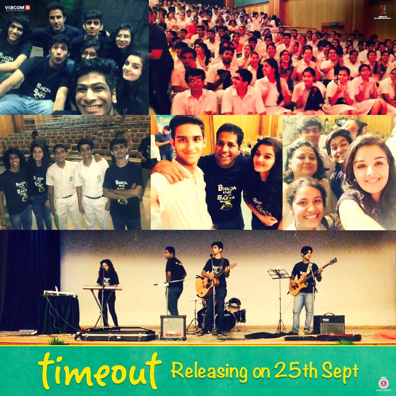 TimeOutTheFilm's tweet photo. Team #TimeOut had a blast at DPS, Gurgaon. Here are some super cool #Selfies. Tag your friends &amp; keep sharing yours! http://t.co/6lmAUQ0cD0