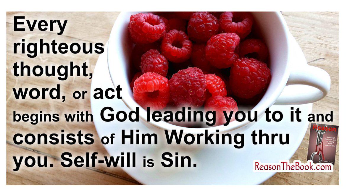 RealRealityOrg's tweet photo. Every #righteous thought, word, or act begins with #Godleading you to it and consists of #GodWorkingthroughyou. http://t.co/bBxbZMHM3S