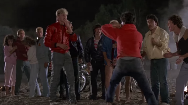 Kotaku's tweet image. Proof that Daniel was the real bully in The Karate Kid: bit.ly/1LsFdME