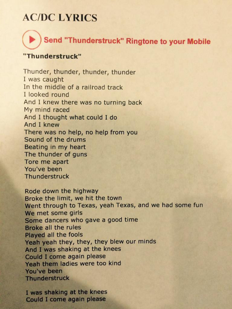 Thunderstruck текст. Ac dc thunderstruck текст. Футболка ac dc thunderstruck. Thunderstruck текст. Ac dc thunderstruck ноты.