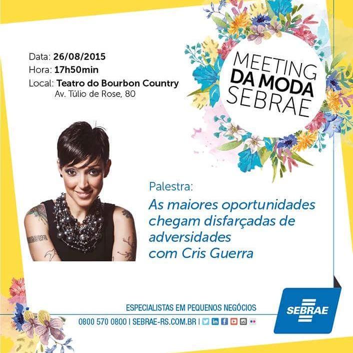 jln_fraccaro's tweet image. Inscrições gratuitas para lojistas! #meetingdemoda #sebrae #modagaucha #tendencias #verao2016 #juliannafraccaro