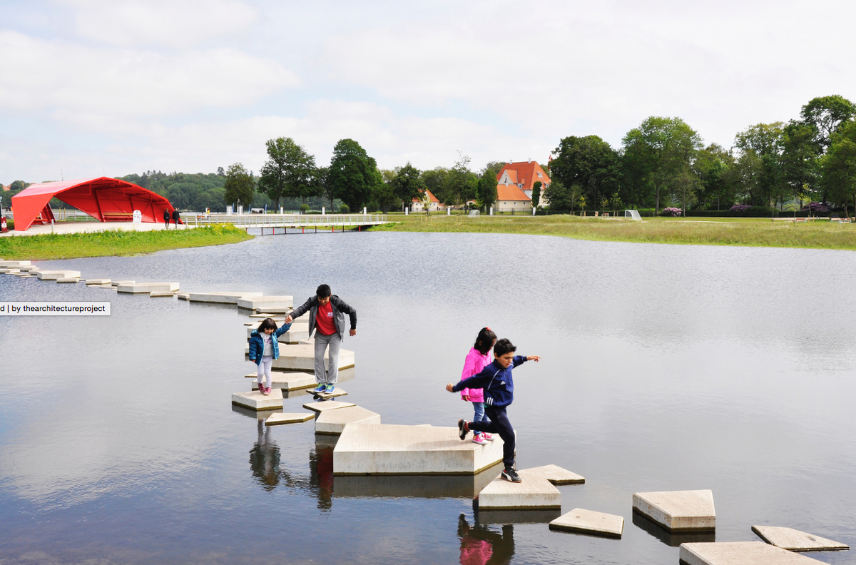 thearchiproject's tweet image. This is #healtharchitecture too: Recreational climate park by Møller &amp;amp; Grønborg. Used to be flooded.. #betterhealth