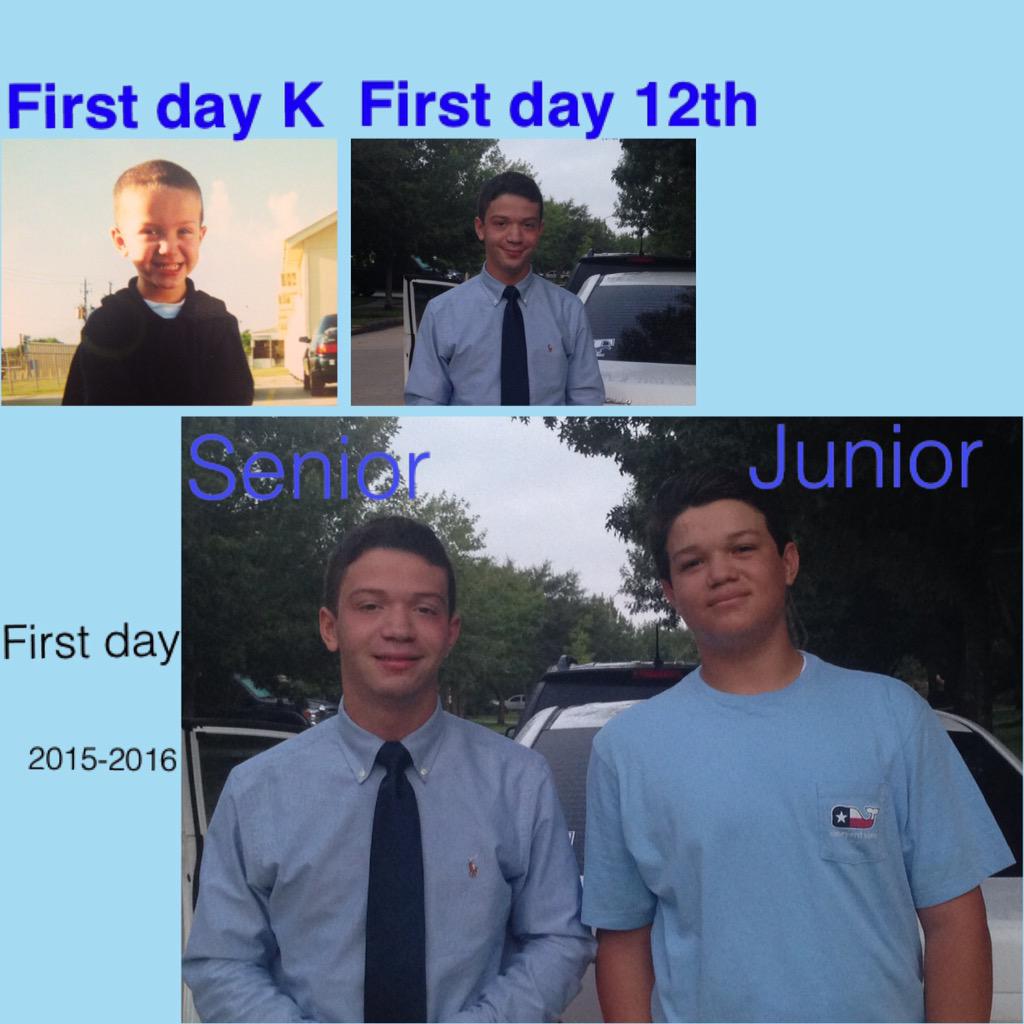 c_mtracey's tweet photo. First day of school. So proud of both my boys. โค๏ธ๐๐ป #jeths17 #jeths16 #taylorpride247 http://t.co/wv8t6Y7zS1