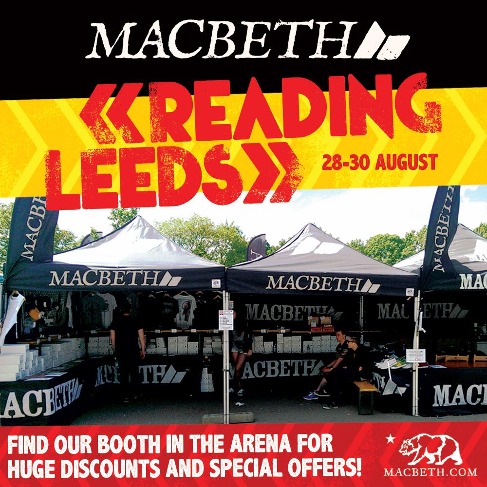 Looking forward to Reading and Leeds Festival​ this weekend! Come find us! #RandL15 #Macbeth