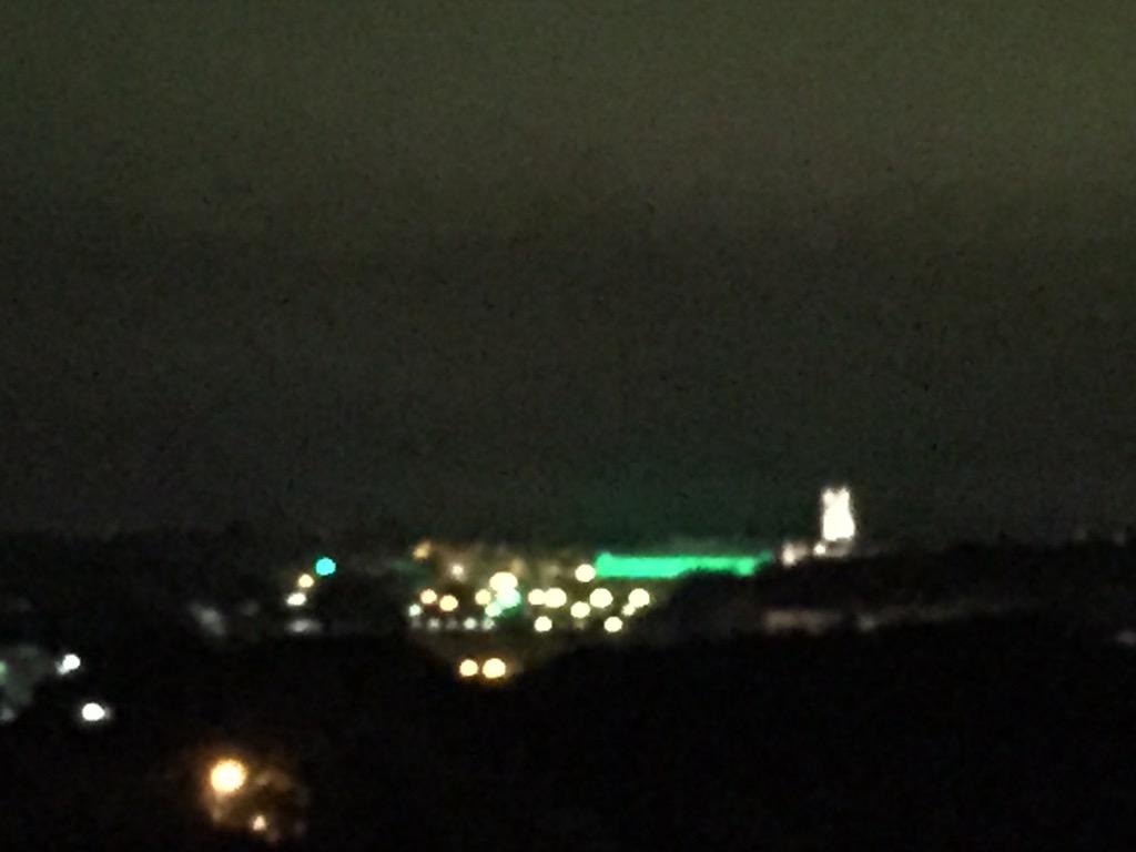 MarcL_'s tweet image. Bravo BC! green lights in the football stadium on non-game nights #lessglare @BCFootballNews @BostonCollege
