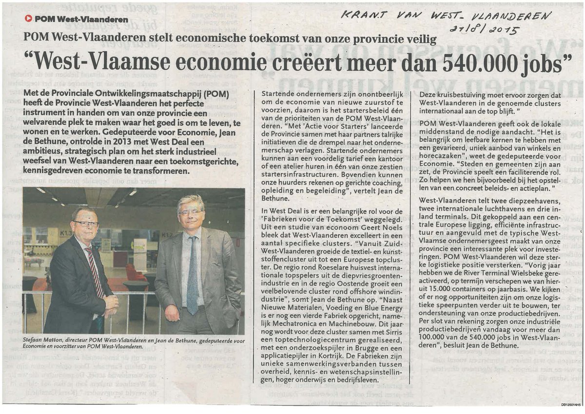 Brecht_VRB's tweet image. West-Vlaamse #economie goed voor meer dan 540.000 jobs! @MattonStefaan @POMWVL @FVTwvl @ActievrStarters #WestDeal