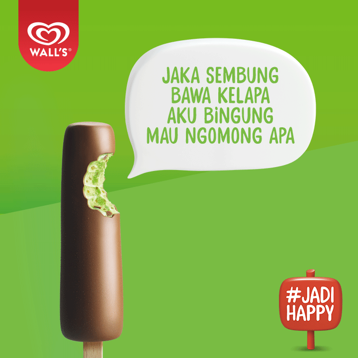 Tweet jawaban kamu malam ini juga yang paling seru dengan #JadiHappy! Akan ada hadiah GoPro dari Wall's untuk kamu