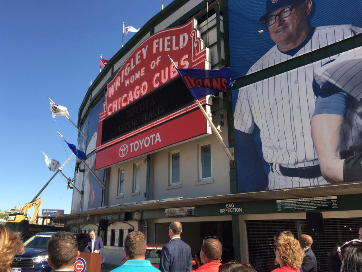 Times Change: Wrigley Field marquee now has Toyota branding on it (H/T ...