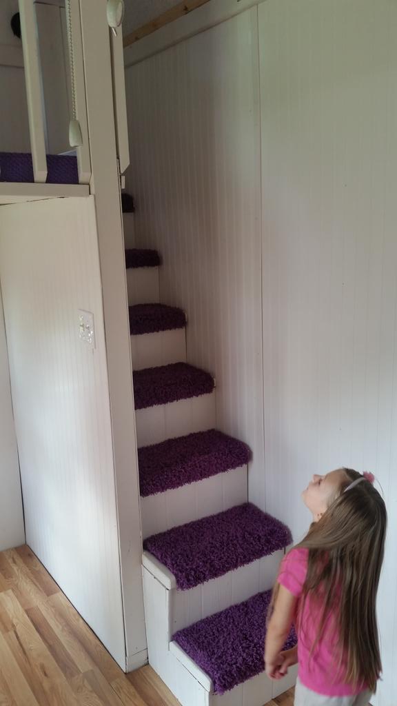 Have floor put in, still a lot of trim work and her kitchen to finish