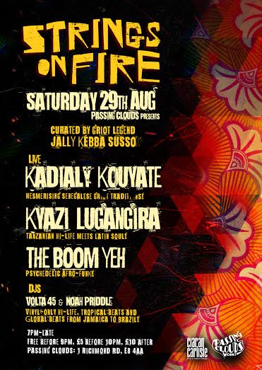 passingclouds's tweet photo. #StringsOnFire Sat! @KKsoundarchive #KyaziLugangira @TheBoomYeh @volta45 @NoahPriddle @JallyK http://t.co/3fGMF6BpCw http://t.co/cdTWjknDRa
