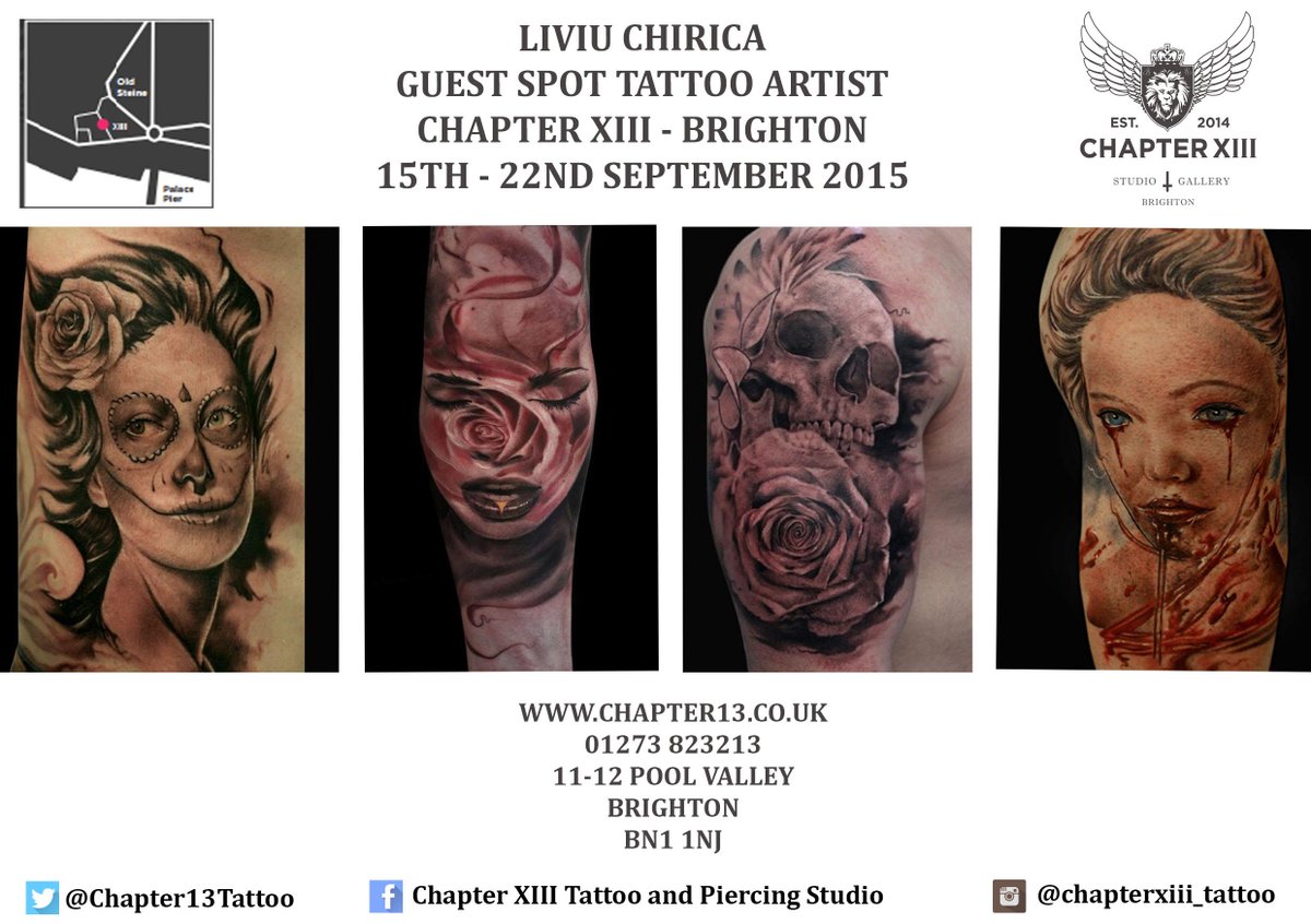 Fancy getting inked? One of the country's top tattoo artists will be <a href="/ChapterXIII_BN1/">ChapterXIIIGallery</a> from 15th Sept but not for long