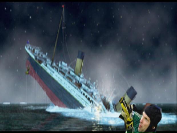 JoefeBotton's tweet photo. #ThingsCechCouldSave the titanic #football #cech #Arsenal #Liverpool http://t.co/nVgWLP9V2B