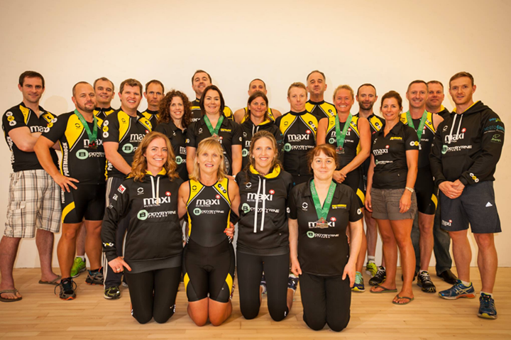 Club picture after the recent Dublin 70.3 Ironman. Thanks to our new sponsors for our gear <a href="/MaxiNutrition/">Maxi Dummy</a> <a href="/BodyByrne/">BodyByrne</a>