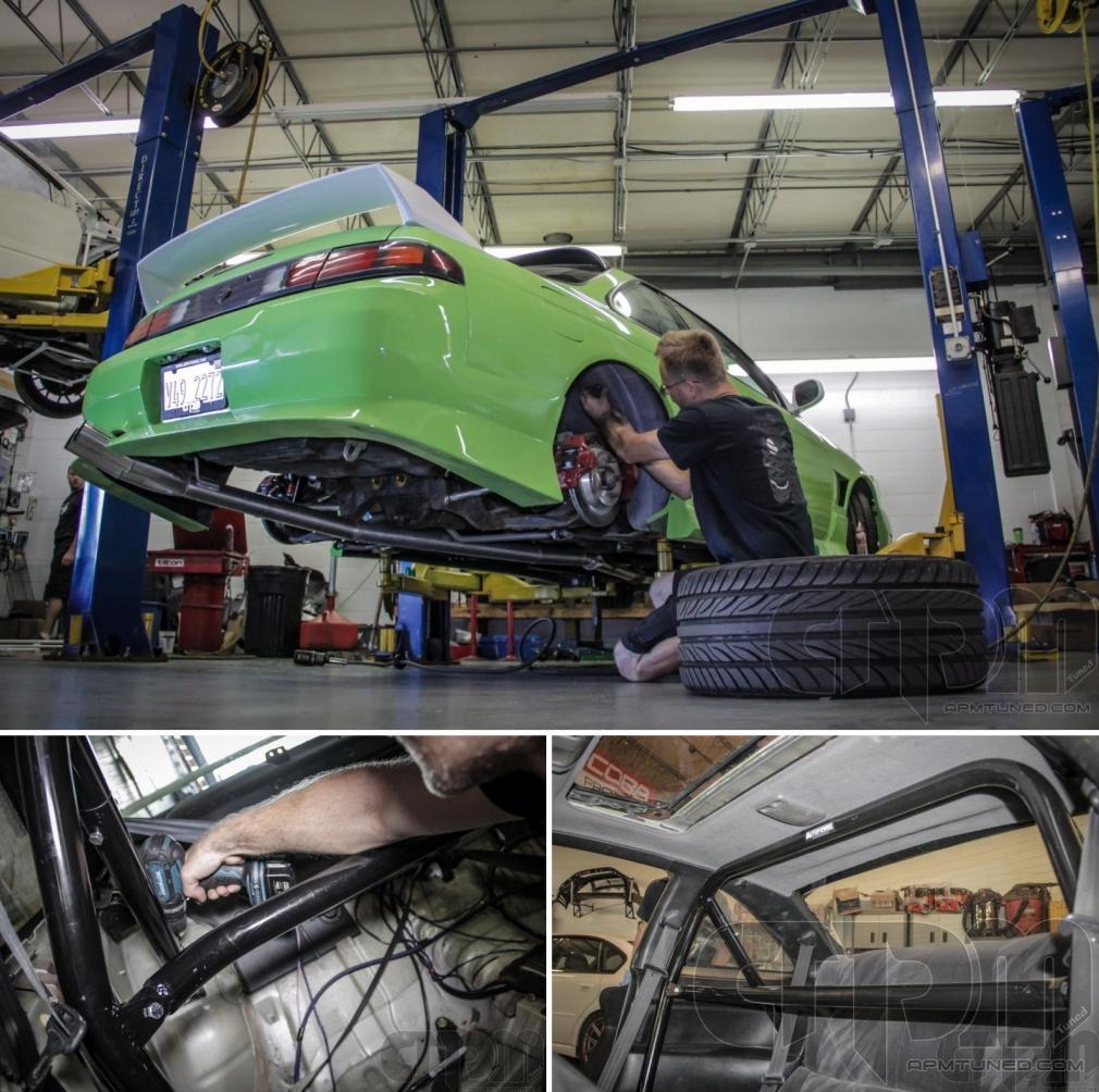 APMTuned's tweet image. The 240sx is back for a roll cage!