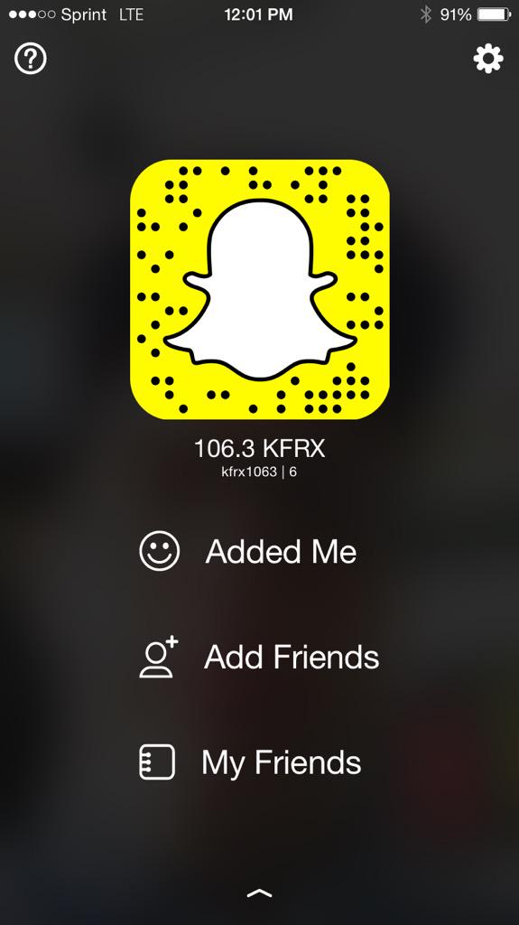 106.3 KFRX on Twitter "Add us on snapchat! Request songs & show us