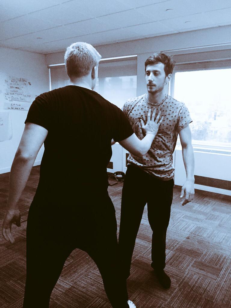 TheatreKin's tweet photo. We have reached 100 Followers! To thank you here's a sneak peak of our show in progress! #riteofpassage @theatredeli http://t.co/KbzNvG2fNz