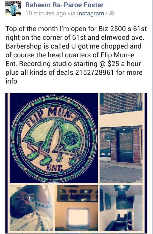 ipmanagement74's tweet photo. Look Out Up And Running @flipmune @MackChillz @RiskTakaz_Promo @EyeCThrewU  #philly  #Southwest #beats #studuo #time http://t.co/pMeW0VIRtX