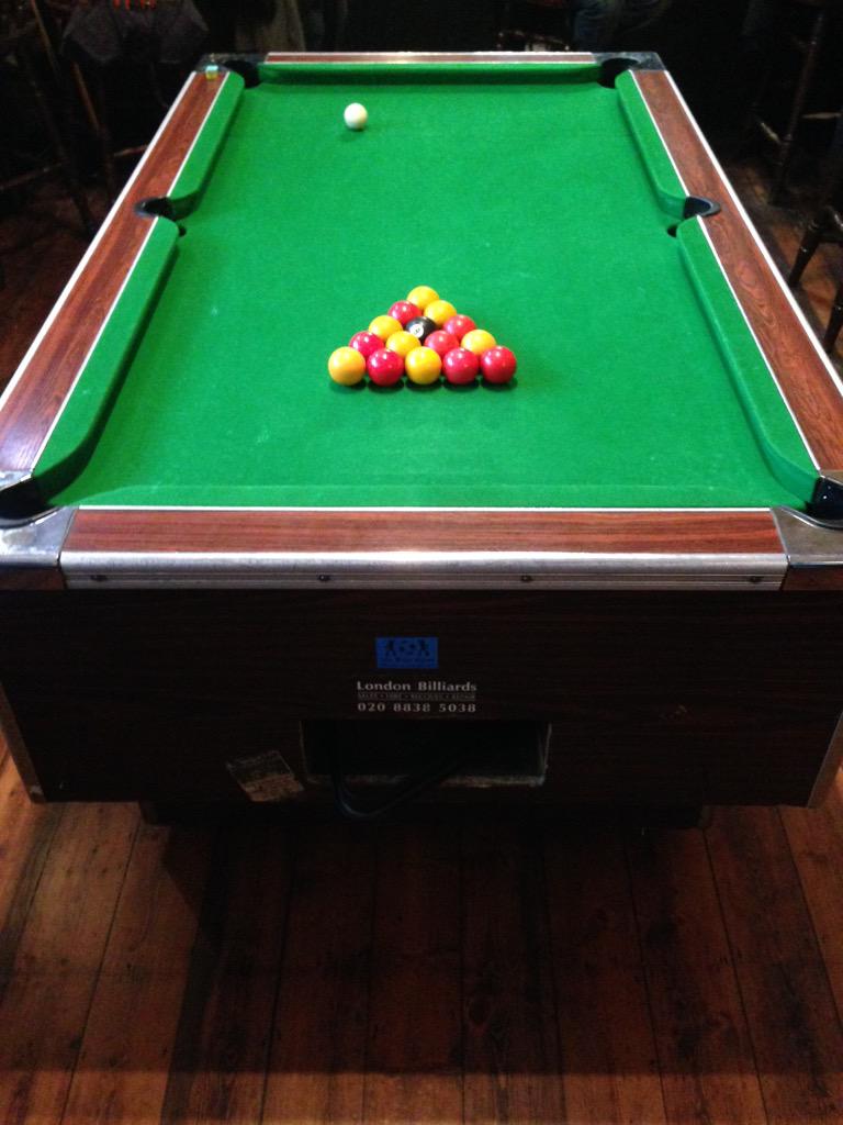 Who fancies a wee game of pool on this wet Monday?