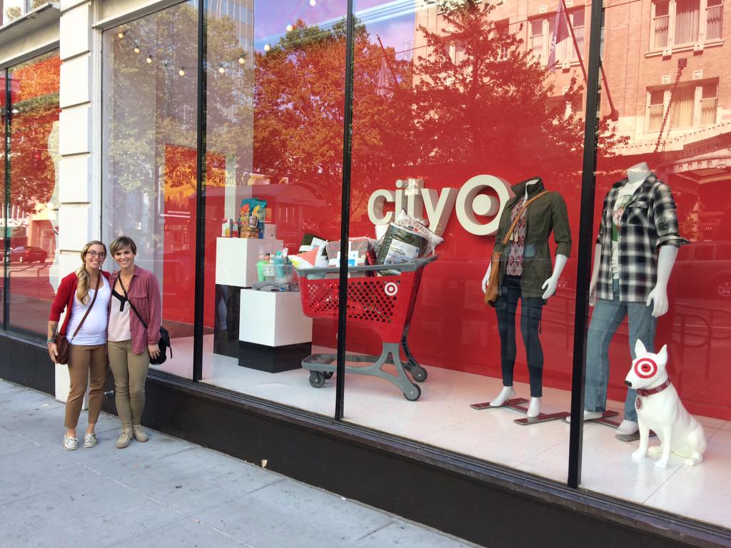 Thanks to Meg and Lindsey from 2523 for getting our window ready for BTC! #VML #herecomesfall