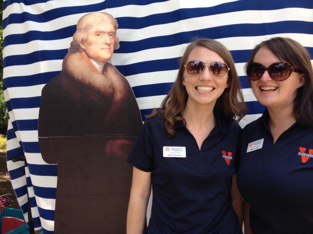 UVAPreHealth's tweet photo. Happy 1st wk of class from Thomas Jefferson & your #pre-health advisors! #uva #prehealthhoos http://t.co/f2mlrF1rRM