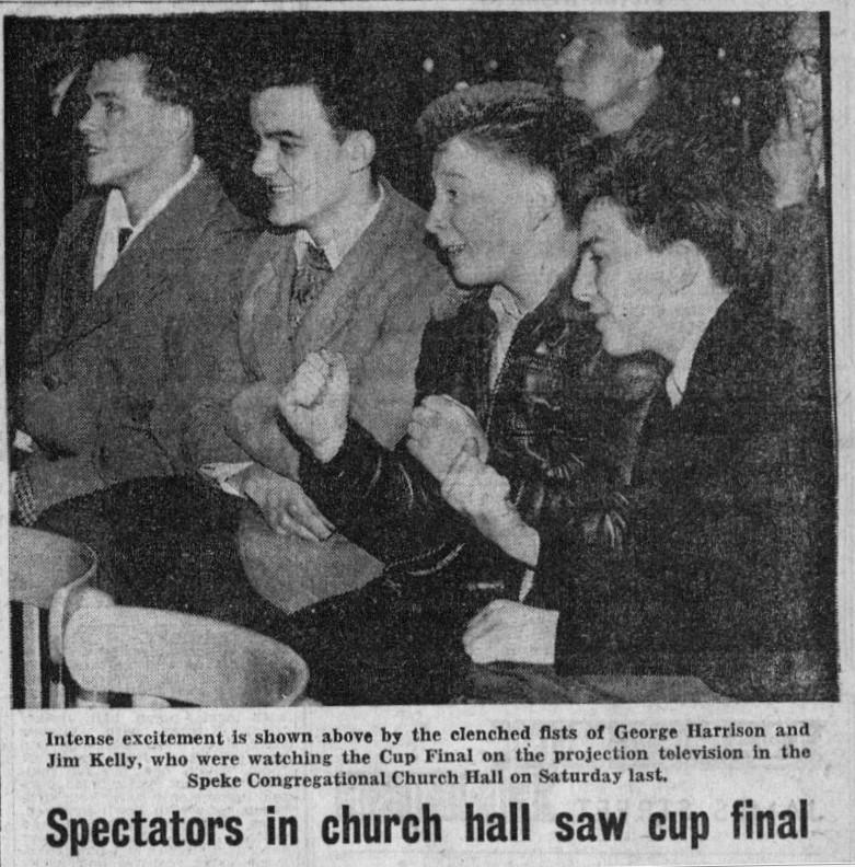 George Harrison és haverjai az FA kupadöntőn