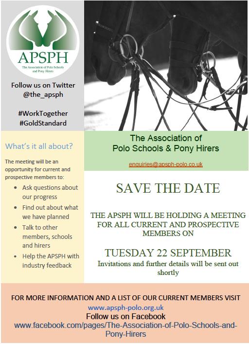 #SaveTheDate <a href="/hpapolo/">Hurlingham Polo Asso</a> #WorkingTogether #GoldStandard