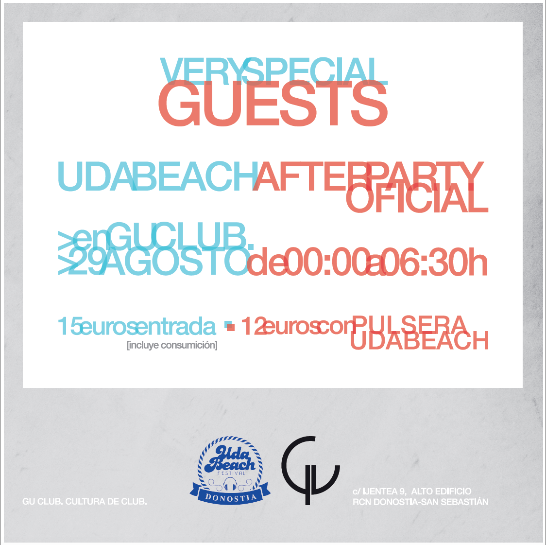 AFTERPARTY <a href="/UdaBeachFest/">Uda Beach Festival</a> en #GUclub el sábado 29 AG. Una noche especial. Very Special Guests!
facebook.com/gusansebastian…