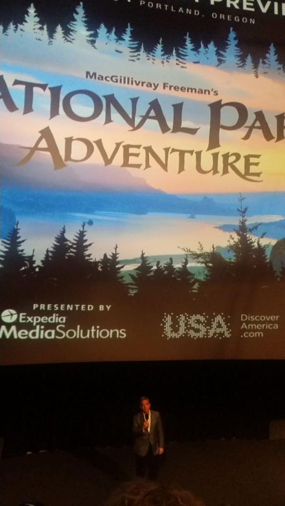 AndiDay's tweet photo. Sneak peak of rough cut for National Parks imax film at #esto15 last night! A-mazIng! http://t.co/wweWuyG9Yl