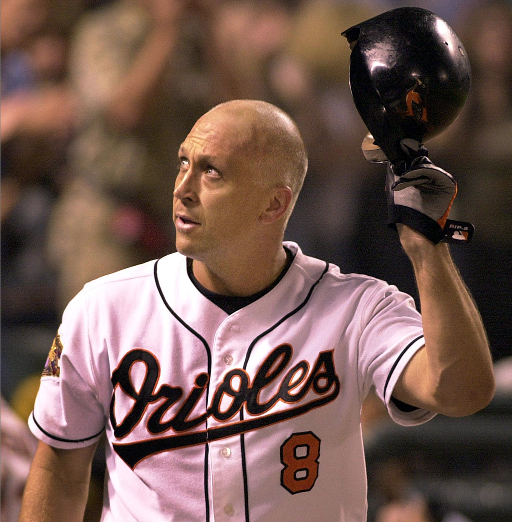 \"  Happy Birthday Cal Ripken Jr! 2,632 games played. 19x All-Star. 2x AL MVP. 3,184 hits. 431 \" 