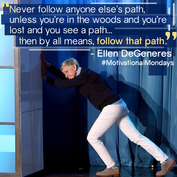 TheEllenShow's tweet image. Happy #MondayMotivation!