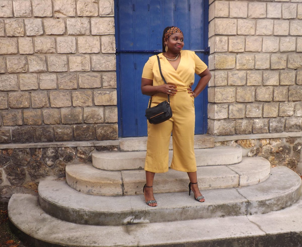 Modeusementvibe's tweet photo. New post up! Mustard Jumpsuit! http://t.co/91Ndtv9yAH http://t.co/tAp227NBG8