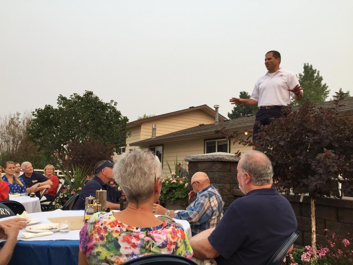 EOUFoundation's tweet photo. Pres. Insko speaks at the Mountaineer Athletic Assoc annual kickoff bbq tonight! http://t.co/vYTksyvZG3