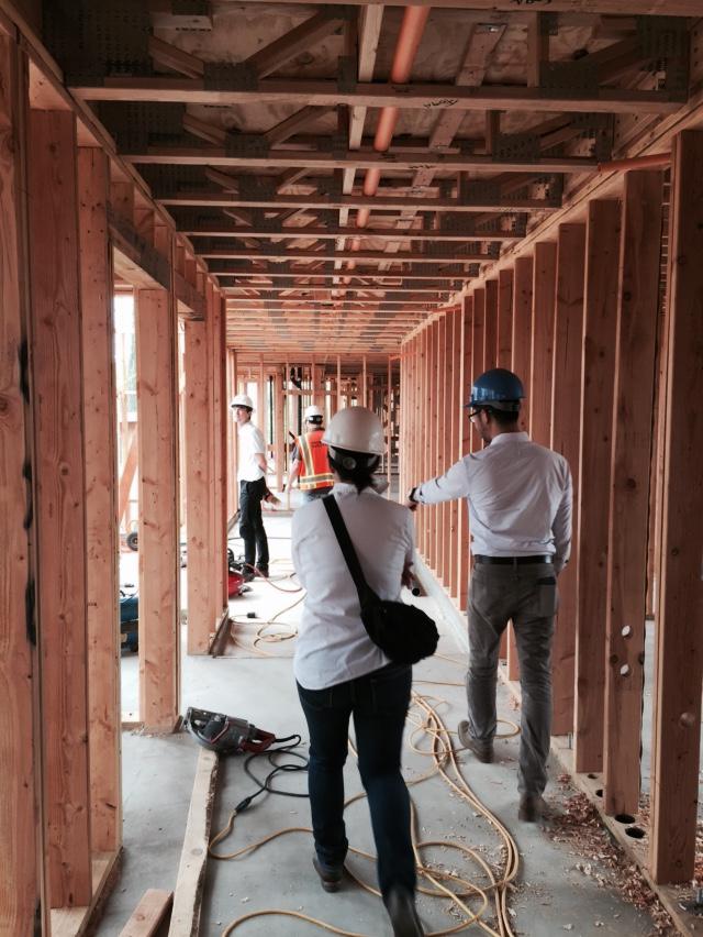 CONSTRUCTION SITE VISIT: The MMA office toured the Crest Apts site last week @skidroworg @MorleyBuilders #CrestApts