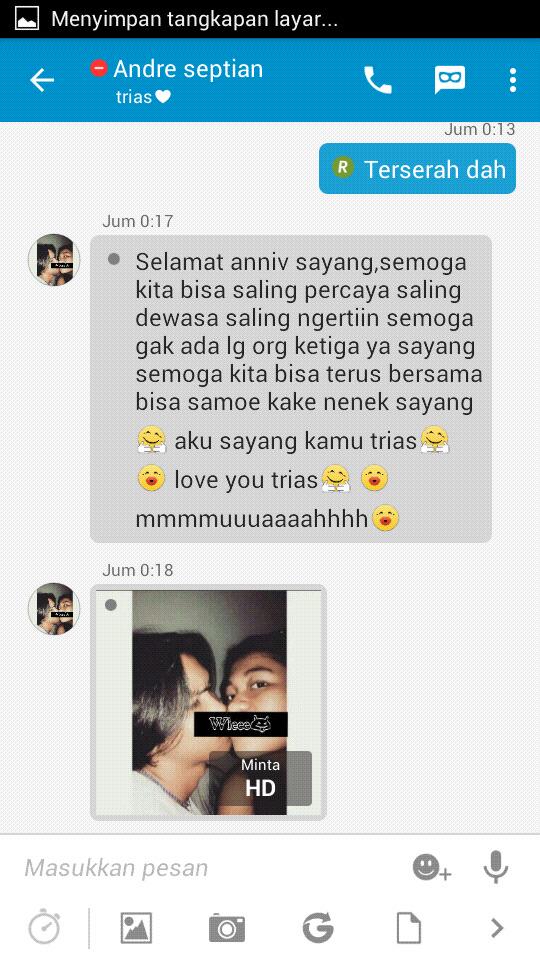 iaaaasAH's tweet photo. Happy anniv 1 years. Love u so much much much💏💑❤ http://t.co/1LVHAI4Md6