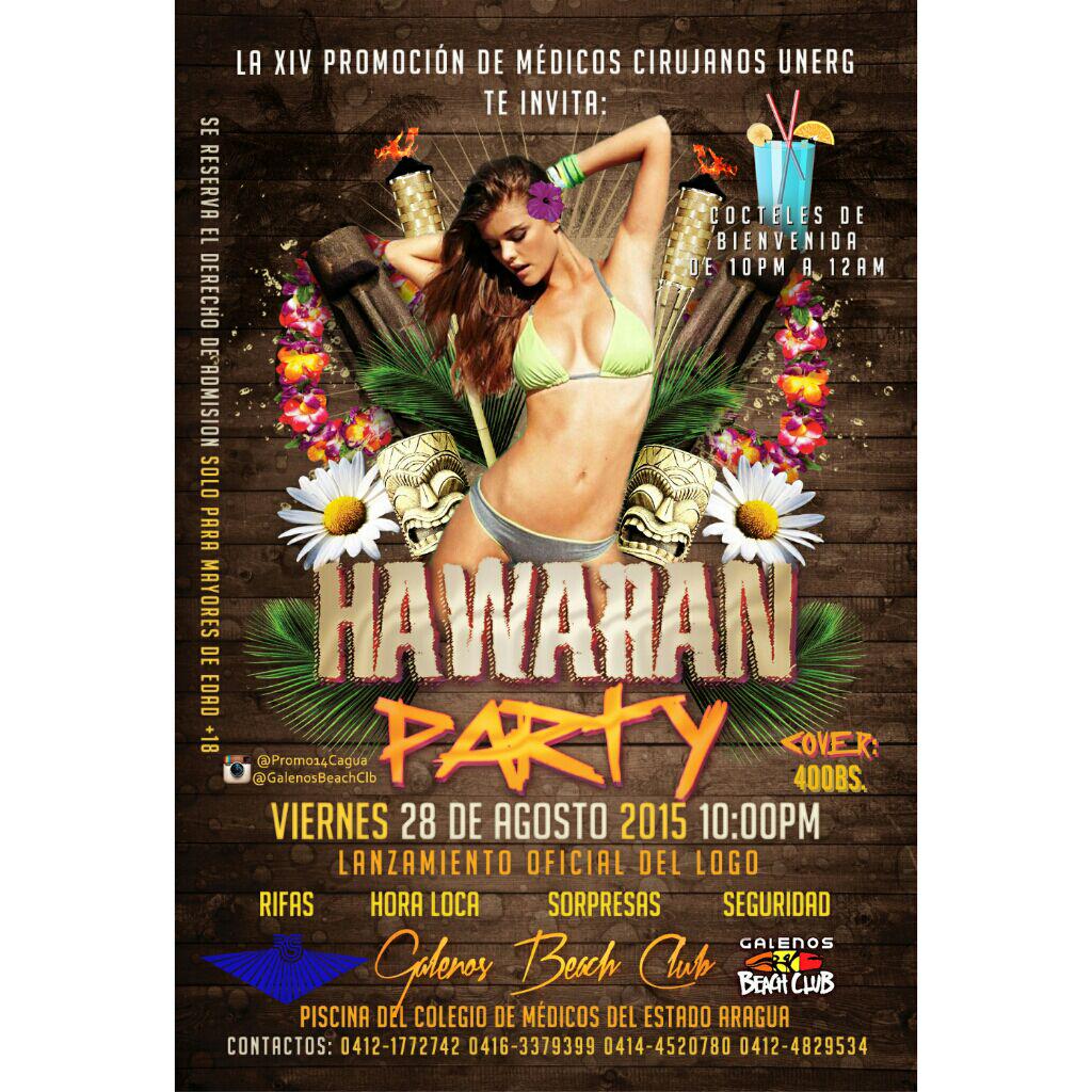 RichardjMc's tweet photo. ¡Maracay activate! Este prox viernes no te puedes perder la súper HAWAIIAN PARTY en @galenosbeachclb cover:400bs http://t.co/8P1d0AntjR