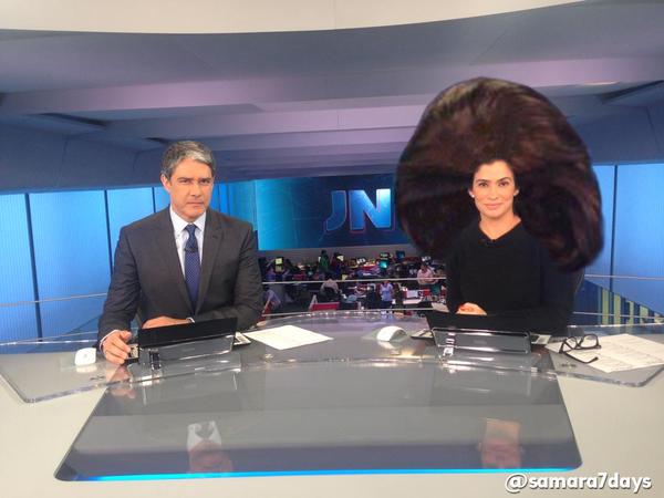 alexandreduart's tweet photo. APESAR DA CRISE, cabelo da Renata Vasconcelos cresce em ritmo acelerado. (via @samara7days) #JN #JornalNacional http://t.co/zwsGnfC2k8