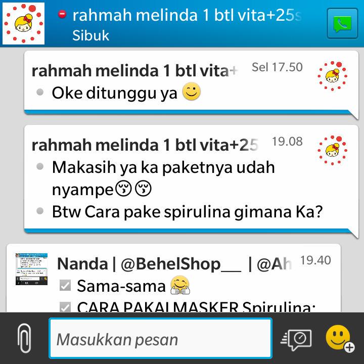 AhlinyaMasker's tweet photo. Trusted!!
Sepaket spirulina dan vitaline sampe dirumah rahmah
thankyou for order dear 💕 http://t.co/cgnu3iBOdF