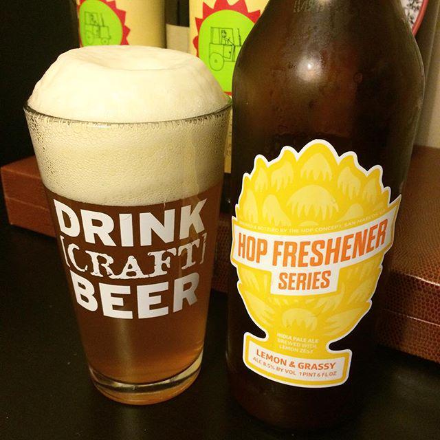 DrinkCraftBeer's tweet photo. A little @thehopconcept Lemon &amp; Grassy from the Hop Freshener Series. Great stuff, subdued… http://t.co/Ce09B64ChV http://t.co/usIbQQ4ZkQ
