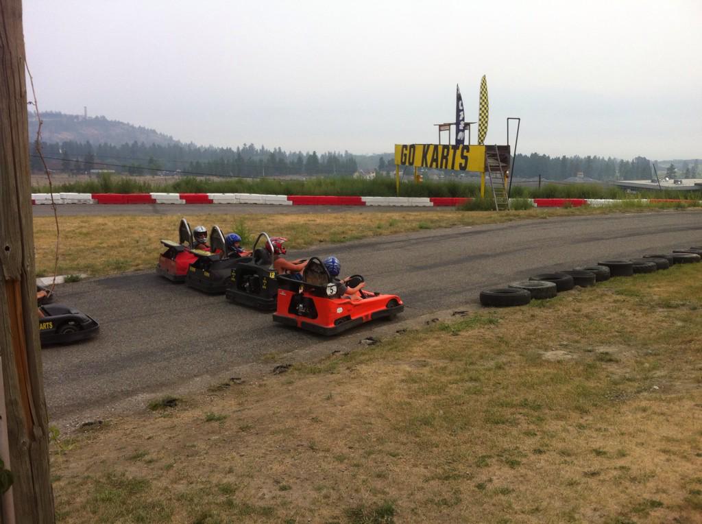 It was more fun to watch the ETA juniors Go karting than it was to drive!