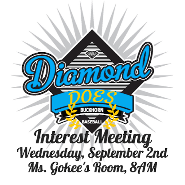 Buckhorn_High's tweet photo. Interest meeting for the 2015-16 @BHSDiamondDoes on September 2nd at 8AM in Ms. @bhs_gokee 's room! http://t.co/oNjWUHC4CS