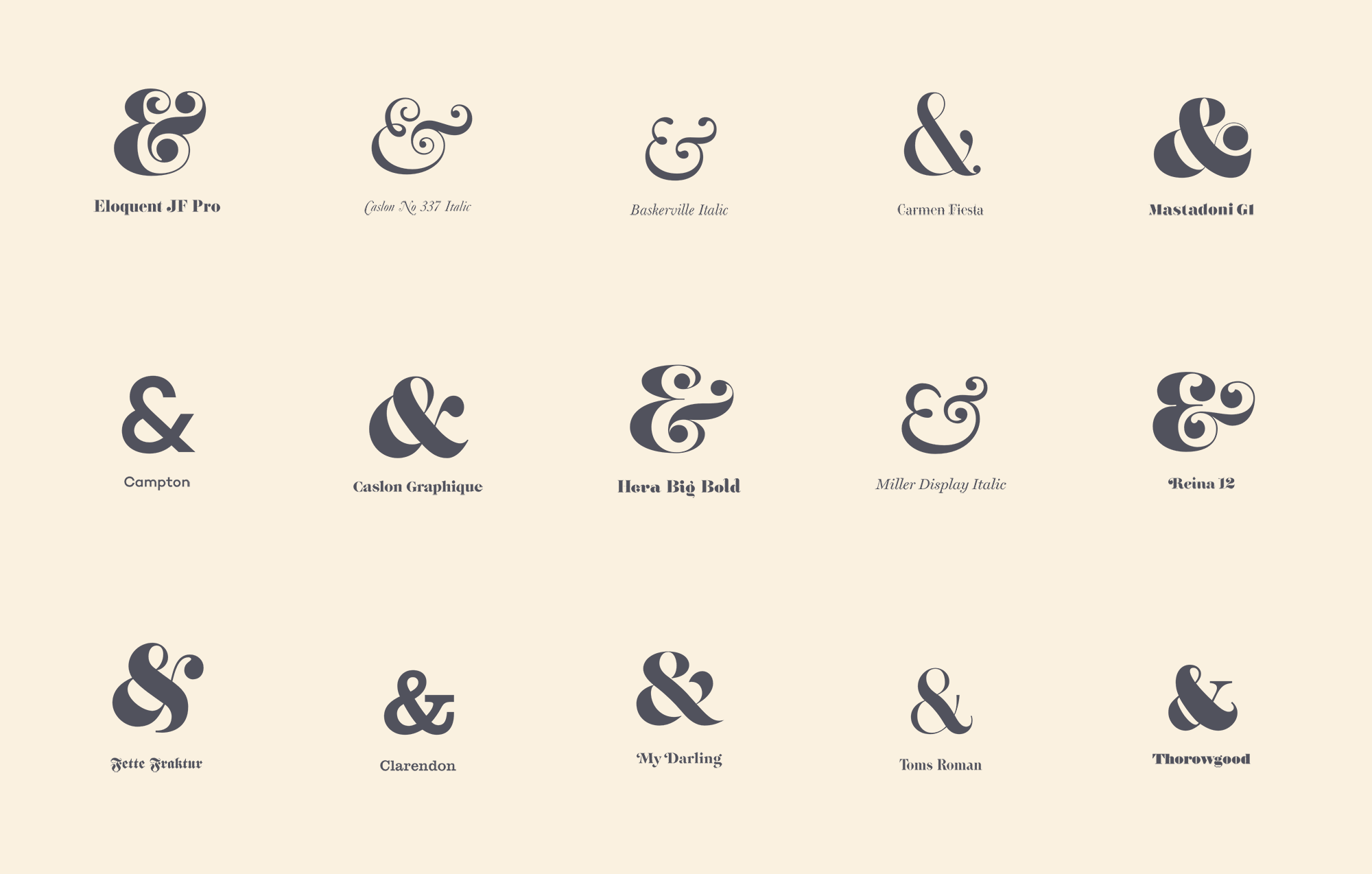 Chris Spooner on Twitter: "Check out my top 30 fonts with the sexiest  ampersands. Which one is your favourite? http://t.co/HJGin8TgLv  http://t.co/ZTrCFQDteP" / Twitter