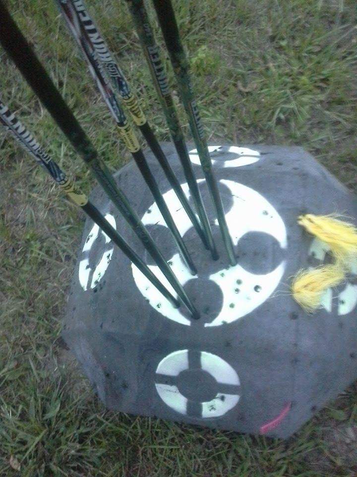 StarThompson10's tweet photo. Love shooting w him 💜 can't wait to get in the stand :) mine are the pink w American flags , masons are orange http://t.co/Af8KDeqR6f