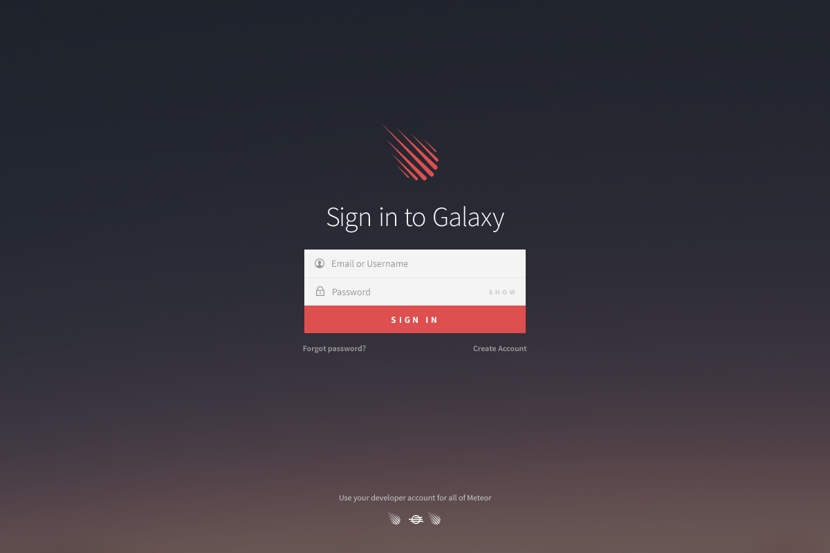 meteorjs's tweet photo. Announcing early access to Meteor Galaxy http://t.co/w8uBegHezN by @debergalis #javascript http://t.co/lPkYnm8CL9