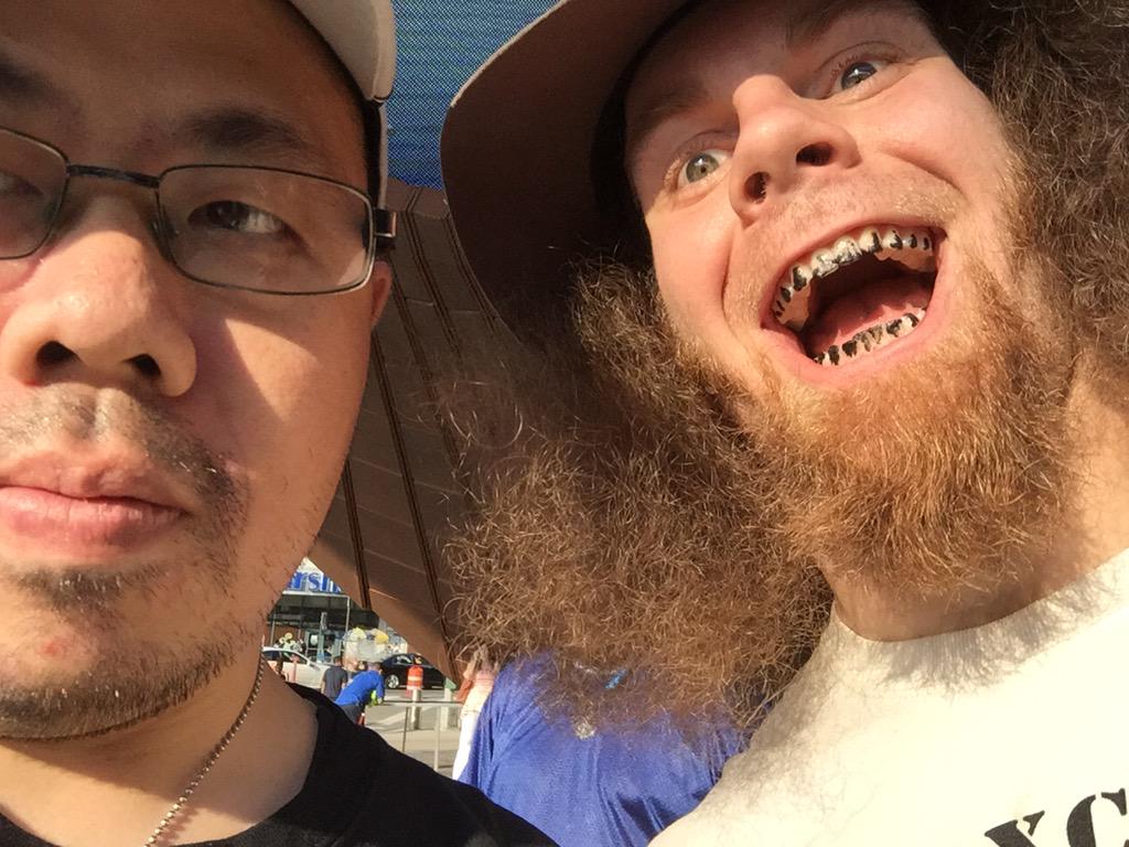 hwview's tweet photo. @RealRosenberg finally got to meet @TrueHobo and. @SoapboxMark #nxtteam #rawbrooklyn http://t.co/2AWN1pG11x