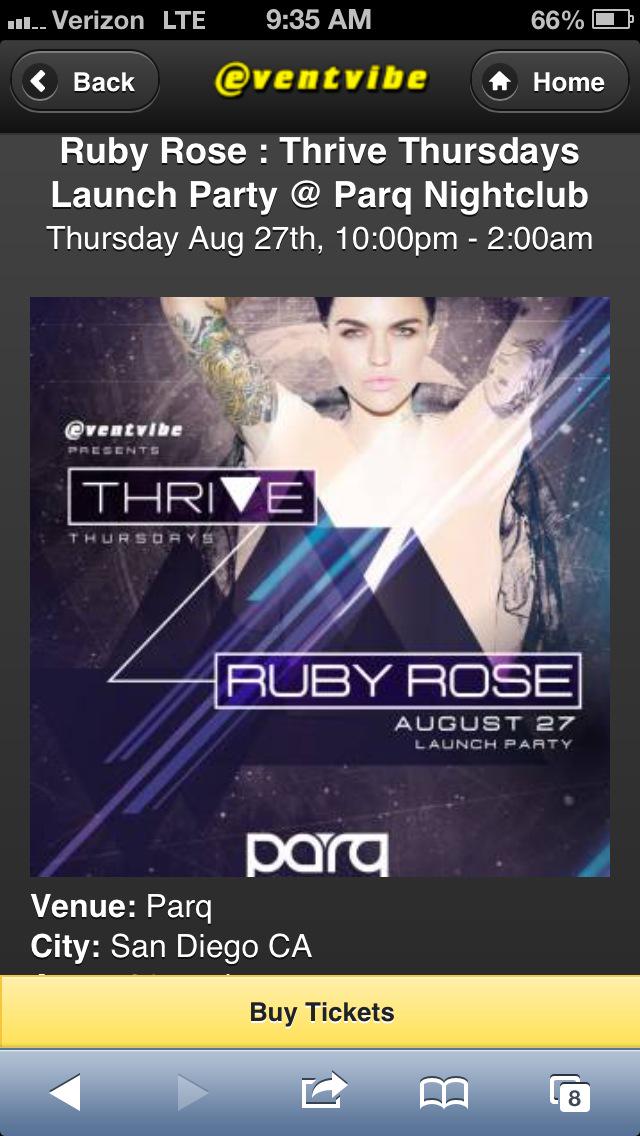 PatEventvibe's tweet photo. @rubyrose @parqsd @thrivethursdays @eventvibe @ppeningnight 8/27 http://t.co/qlyPXBl48R