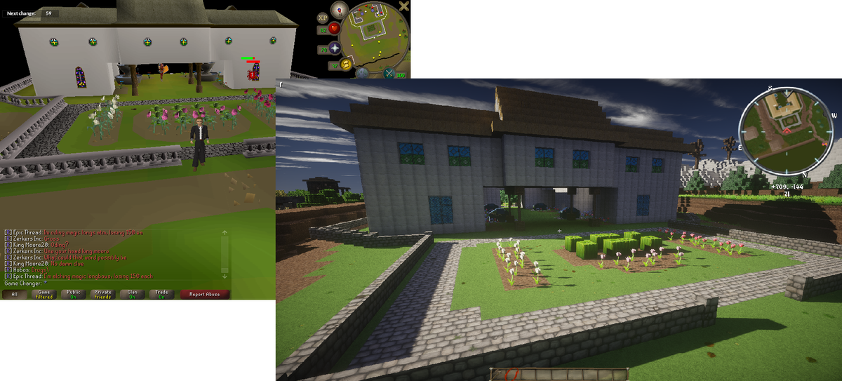 OSRSMinecraft's tweet photo. It's lacking in monks but it still looks nice. @OldSchoolRS @JagexRonan http://t.co/YXCQ3QJ4On